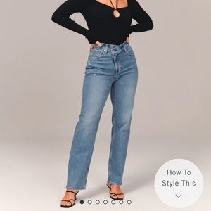 Curve Love 90s Ultra High Rise Straight Jeans